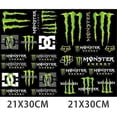 thumbnail image 1 of Racing Motorcycle Monster Energy Helmet Decal, 1 of 2