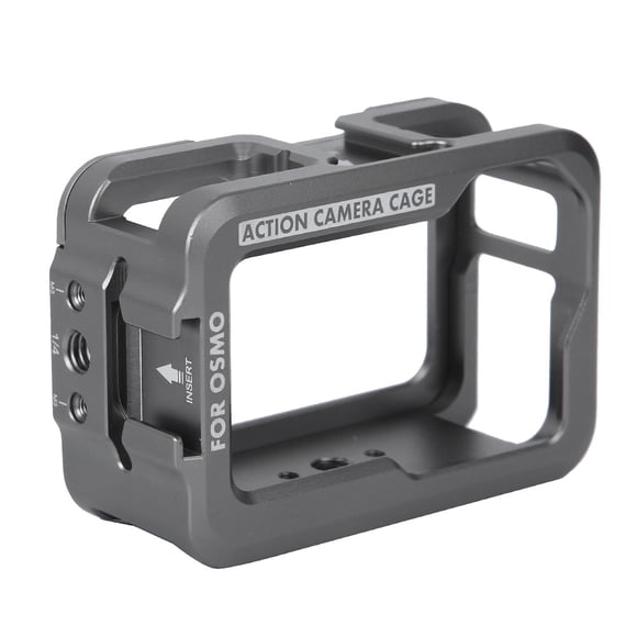 Jaula protectora para cámara de acción de aleación de aluminio, marco de extensión para vlogs para DJI Osmo Action