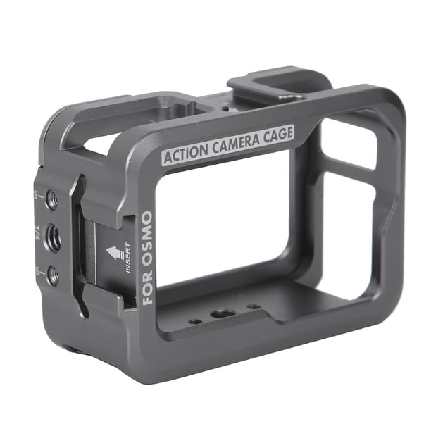 Jaula protectora para cámara de acción de aleación de aluminio, marco de extensión para vlogs para DJI Osmo Action
