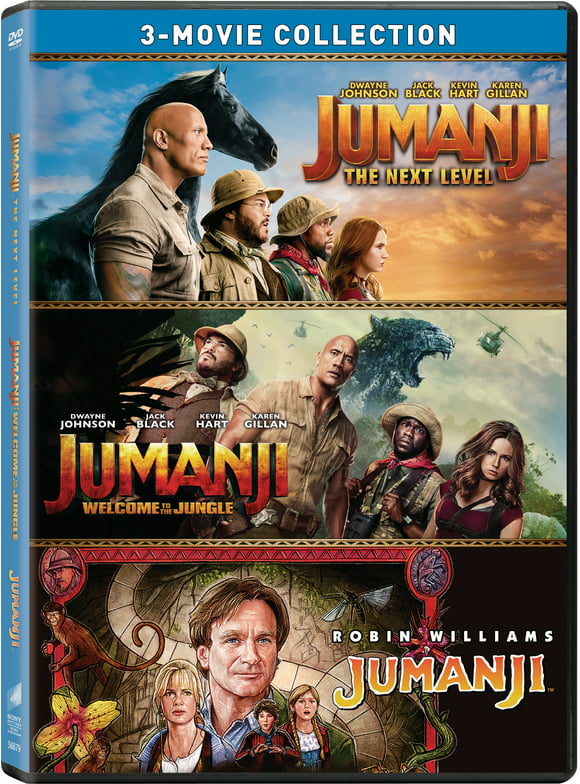 Jumanji: 3-Movie Collection: Jumanji / Jumanji: Welcome to the Jungle /Jumanji: The Next Level (DVD + Digital)