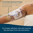 thumbnail image 3 of TIDI AquaGuard Sheet – 7” x 7” – Shower Protection Sheet – Self-Adhesive Moisture Barrier – Made Without Latex – Wound Cover For Showering – 7 Sheets Per Package – Home Medical Supplies (50010-PKG), 3 of 5