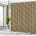 thumbnail image 4 of Ambesonne Abstract Shower Curtain, Victorian Tropic Leaves, 69"Wx70"L, Black and Pale Coffee, 4 of 4