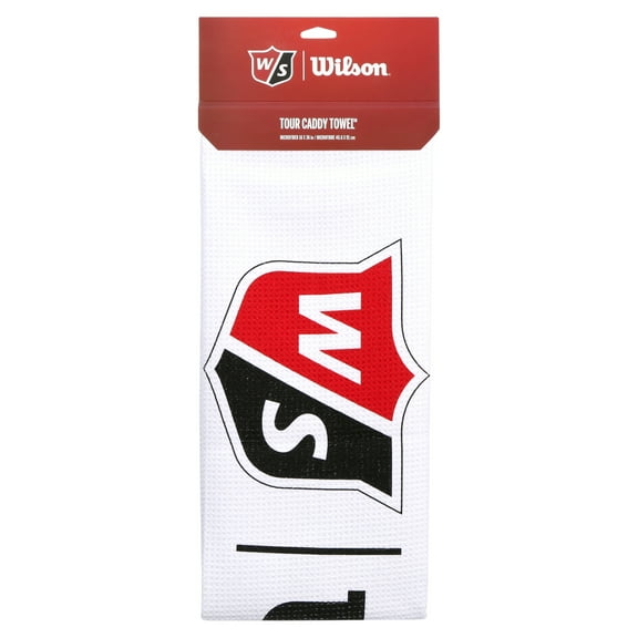 Wilson Staff Tour Golf Towel, White