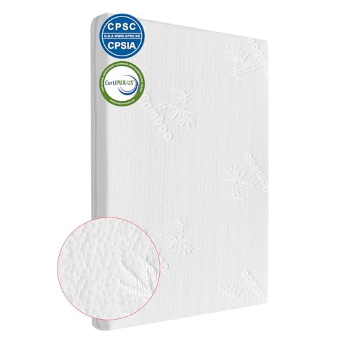 pack and play mattress(38*26*1.5)Pack N Play Mattress Topper for Bamboo Fiber and Washable Cover,graco pack n play mattress is Dual Side Gel Memory Foam Mattress,Playard