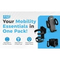 thumbnail image 4 of Mobility Aid Combo Pack, Cup Holder, Phone Grip, Bag Hooks, 1 Count, 4 of 14