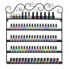5 Tiers Flower Ring Shape Nail Polish Wall Mount Rack Holder Shelf Nail Polish Display Organizer Makeup Storage Tool