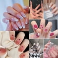 thumbnail image 2 of 24 juegos de uñas falsas con pegamento Uñas largas manicura francesa manicura diseño de uñas extendidas arte de uñas Gao Jiahui unisex, 2 of 2