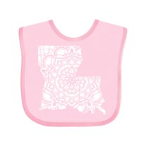 Inktastic Louisiana Silhouette Mandala Boys or Girls Baby Bib