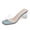 Blue, variant on Clear Block Heel Sandals for Women Chunky Heel Open Toe Slip on Shoes Square Toe Transparent Strap Mule Slides for Beach Vacation Summer Party Daily Wear