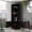 Black, variant on Corner bar cabinet with 8 cubbies and open shelves / Functional in dining room space