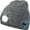 Gray, variant on Bluetooth Beanie Hat with Light, Unisex USB Rechargeable LED Headlamp Cap with Headphones, Built-in Speakers & Mic Winter Knitted Night Lighted Music Hat, Christmas Gifts for Men Him Husband (Grey)