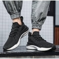 thumbnail image 4 of Wide Walking Shoes for Men Slip On Mens Running Shoes Tennis Shoes Lightweight Breathable Walking Sneakers Workout Gym Wide Sneakers, 4 of 11