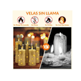 thumbnail image 3 of 5 Velas Eléctrica Led Control Remoto Sin Llama Impermeables Xtellar blanco, 3 of 4