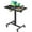 Black, variant on Small Standing Desk, Mobile Laptop Desk with Wheels, Adjustable Height 28 inch Rolling Desk with Cup Holder, White