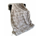 thumbnail image 3 of Plutus Light Brown Luxe Lash Faux Fur Luxury Throw Blanket, 3 of 3