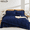 Navy, variant on YEPCLUB King Size Comforter Set, 7-Piece Bed in a Bag, Ultra Soft Reversible All Season Bedding Set with Sheets, Pillowcases & Shams, Pink
