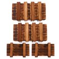 thumbnail image 1 of Wood Chest Light Brown 4Pcs 6.1*3.3*2In, 1 of 7