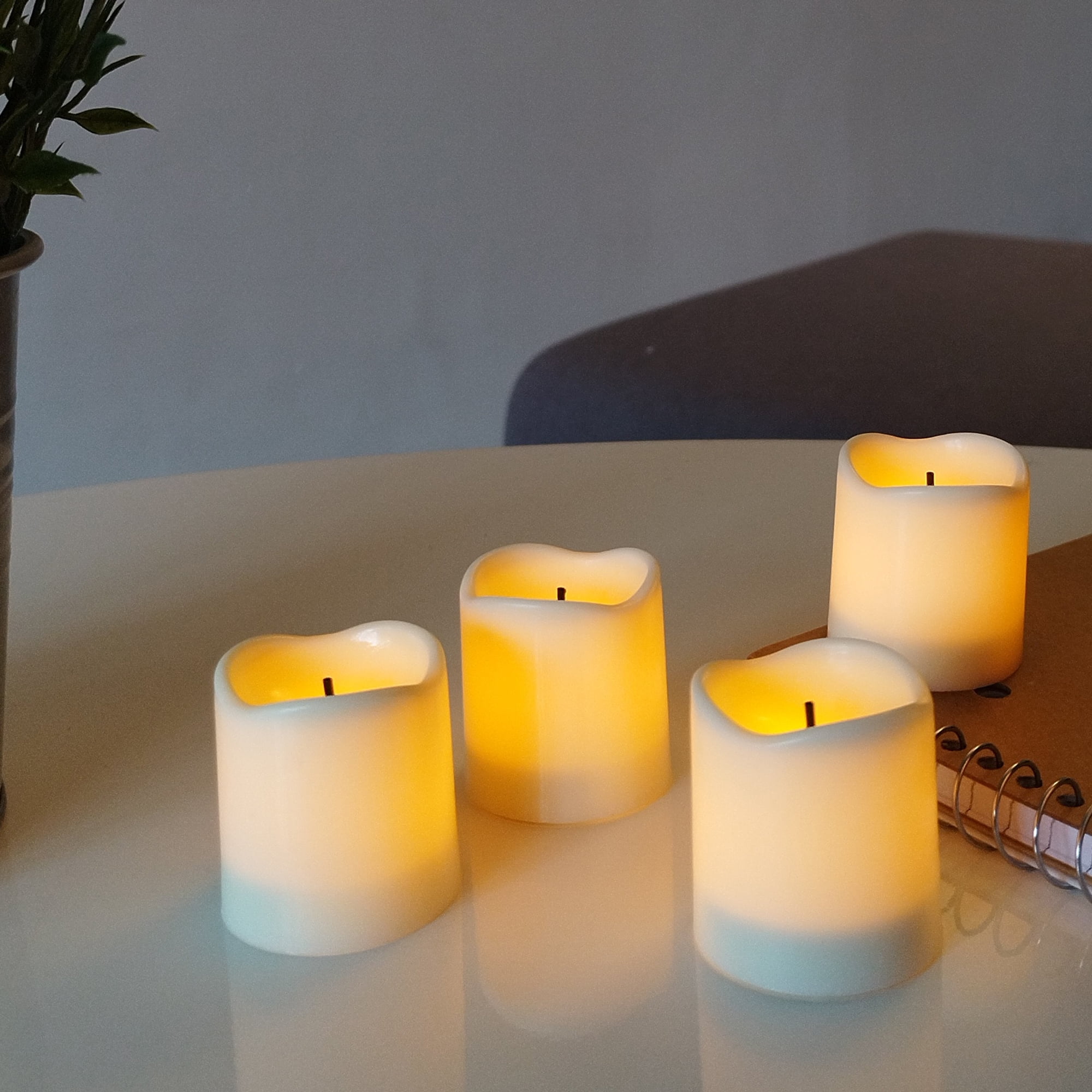 Mainstays Ivory Unscented Flameless LED Votive Candles, 12 pack, Mainstays 12 pack LED Votive Candles