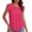 Pink, variant on BTDECLAR Women Tops Plus Size Crewneck Pleated Casual Elegant Sleeveless Summer Tank Tops Trendy Dressy Business Work Tunic Blouses Tops