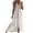 White, variant on LEAVINGSUO Sleeveless Dresses for Women Casual Summer Women's Fashion Sexy V-Neck Sleeveless Hollow Out Tassel Lace Solid Ankle-Length Dresses
