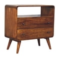 thumbnail image 2 of Lesuto Curved Nordic Charm Console - Nordic Style, Wood, 1 Drawers, 2 of 10