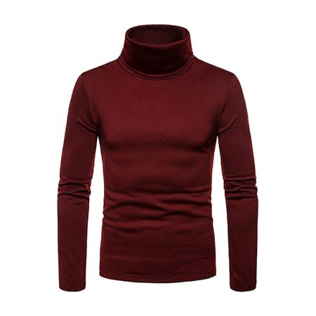 Nituyy Men Long Sleeve Turtleneck Slim Pullover Sweater - Walmart.com
