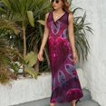 thumbnail image 3 of Vestido Largo Sin Mangas Para Mujer, Colorful Heart Traje Informal Para Cumpleaños, Verano, 3 of 5