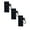 Black 3PCS, variant on 5/3/1Pcs Lip Balm Holder Keychain Clip On Lipstick Sleeve Chapstick Sleeve Holder Lipgloss Tight-Knit Elastic Lip Balm Key Chain Holder