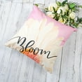 thumbnail image 4 of Spring Lumbar Pillow Covers 20x20 Inch Farmhouse Daisy Throw Pillow Cover Sunshine Bloom Decorative Cushion Case for Sofa Couch Home Bed Set of 2 Pink, 4 of 6