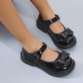 thumbnail image 5 of EnJoCho Toddler Little Girl Black Dress Shoes Ballet Flat for Girl Party School Shoes Princess Bowknot Small Light Surface Leather Shoes Baby Kids Cute Casual Shoes, 5 of 9