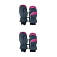 thumbnail image 2 of Bewildely 3 pares de manoplas para niños, impermeables, para invierno, Unisex, para clima frío, con gancho, equipo deportivo, diseño cómodo y Type1 NO1, 2 of 6
