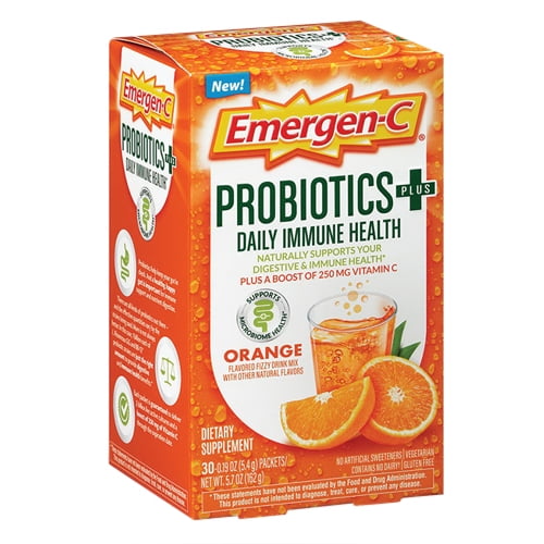 Emergen C Daily Immune Health Probiotic Plus Daily Immune Health Orange