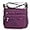 Purple, variant on Women Shoulder Handbag Roomy Multiple Pockets Bag Ladies Crossbody Purse Tote Top Handle Satchel