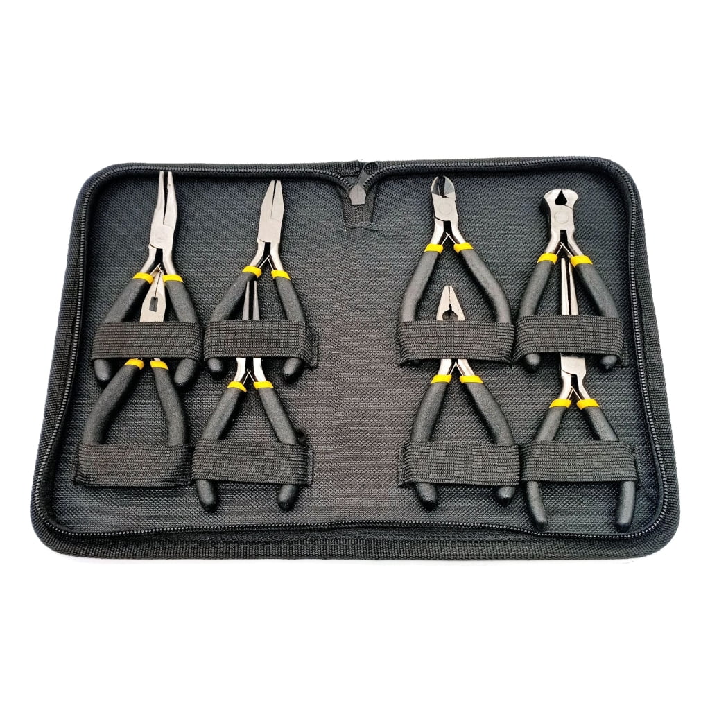 Yokua Jewelry Making Tools Flat Pliers Diagonal Pliers Sharp-Nose Plier Set 8PCS/Set
