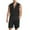 Black, variant on Paiyanr Cotton Linen Sets for Men Summer Breathable Tank Tops Shorts 2 Piece Outfits Solid Color Casual Sleeveless Shirt Drawstring Waist Beach Shorts Sets