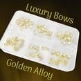 thumbnail image 2 of Abalorios de uñas Pizadix para decoración de uñas 3D, lujosos, dorados, 24 unidades, 2 of 6