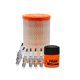 thumbnail image 1 of Kit De Bujías Cobre, Filtro De Aire Y Filtro De Aceite 8 PIEZAS Afinación Sin Aceite Compatible con Escape 2009 A 2012 Ford V6 3.0L, 1 of 3