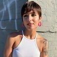 thumbnail image 2 of Small Illusion Lucite Hoops, 2 of 4