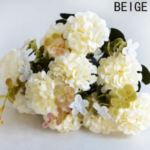 Pink Flower Shape KABOER 10 Head Artificial Ball Chrysanthemum Silk Flower Simulation Fake Plant Wedding Flowers Decoration Home ()