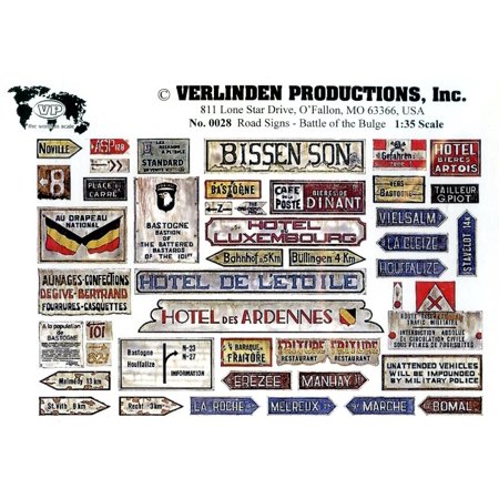 Verlinden Productions 1 35 Road Signs From Battle Of Bulge Diorama Acc 0028 Walmart Com Walmart Com