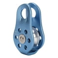 thumbnail image 4 of Polea simple de escalada de aleación de aluminio y magnesio con ojo fijo para montañismo, rapel, rescate, color azul claro, 4 of 14