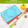 thumbnail image 3 of Tabla Para Picar Gruesas De Cocina De Color, 4 Piezas colores, 3 of 4