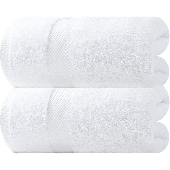 EcoNesxp Cotton Luxury Bath Towels Extra Large 35x70 White Luxury Soft Bath Towels Hotel Quality Extra Large Bath Towels Extra Large Size 650 GSM