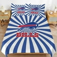 thumbnail image 3 of Buffalo Sports Duvet Cover Set Bedding Set 3pcs Football Microfiber Bedding Set Cover with 1 Duvet Cover and 2 Pillowcases for Fans (No Duvet Core) 90"x90", 3 of 6