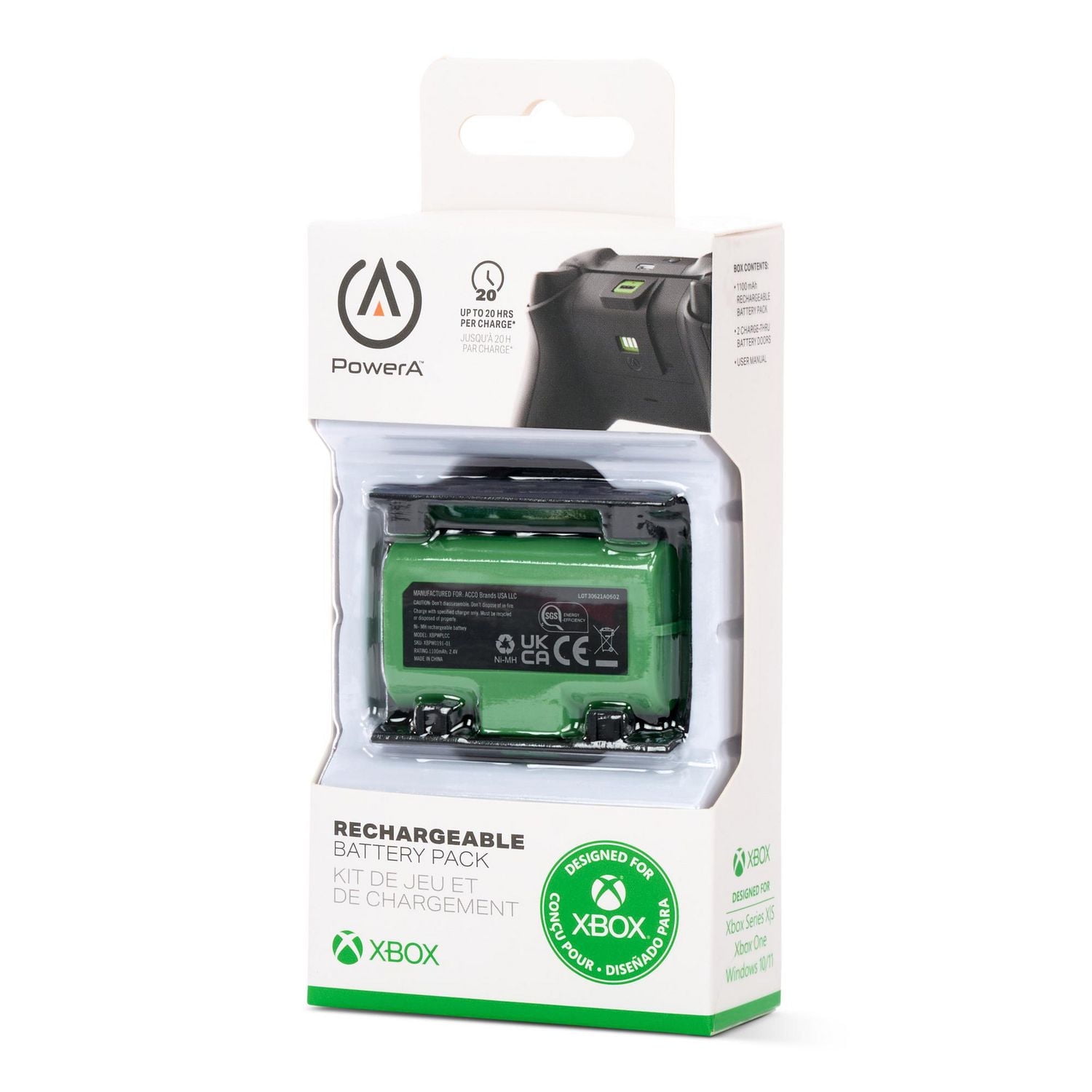 PowerA Rechargeable Battery Pack for Xbox Series X|S, Microsoft Xbox