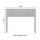 thumbnail image 3 of Mesa Auxiliar de Cocina Madesa 115cm Blanco, 3 of 5