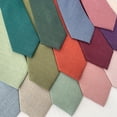 thumbnail image 2 of Men's Solid Color Neckties Party Slim Cut Neckties, 2 of 2