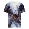 thumbnail image 4 of Qiopertar Liquidation à Moins de 5$ T-Shirt à Manches Courtes pour Hommes, Mode Décontractée, Col Rond, Imprimé, en Liquidation, Offres d'Accès Anticipé, 4 of 5
