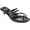 Black, variant on Womens Lettie Open Toe Kitten Heel Sandals