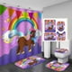 thumbnail image 1 of Juego de 4 cortinas de ducha con diseño de perro divertido, diseño de dibujos animados de animales, Shiba Inu, Basset Hound, cachorro, mascota, niñas, niños, decoración de baño, cortina de ducha de, 1 of 7